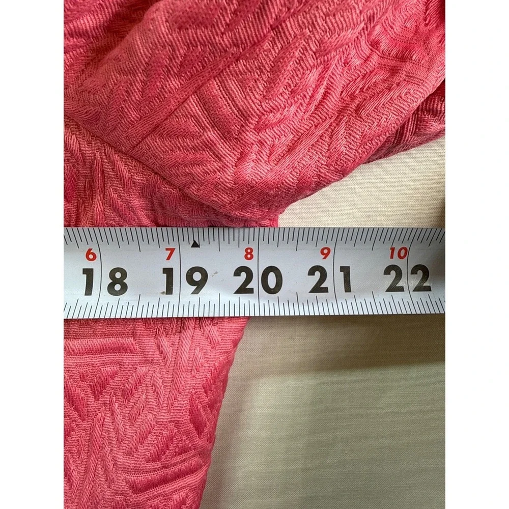 Norton McNaughton Pink Jacquard Full Zip Jacket Womens‎ 14 Textured Blazer Coat